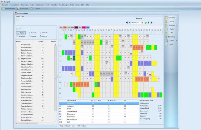 ZE.basis Komplettsystem für 10 Mitarbeiter mit Transponder Mifare