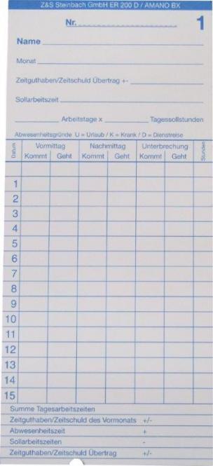 Stempelkarte ES2600A / ATR801